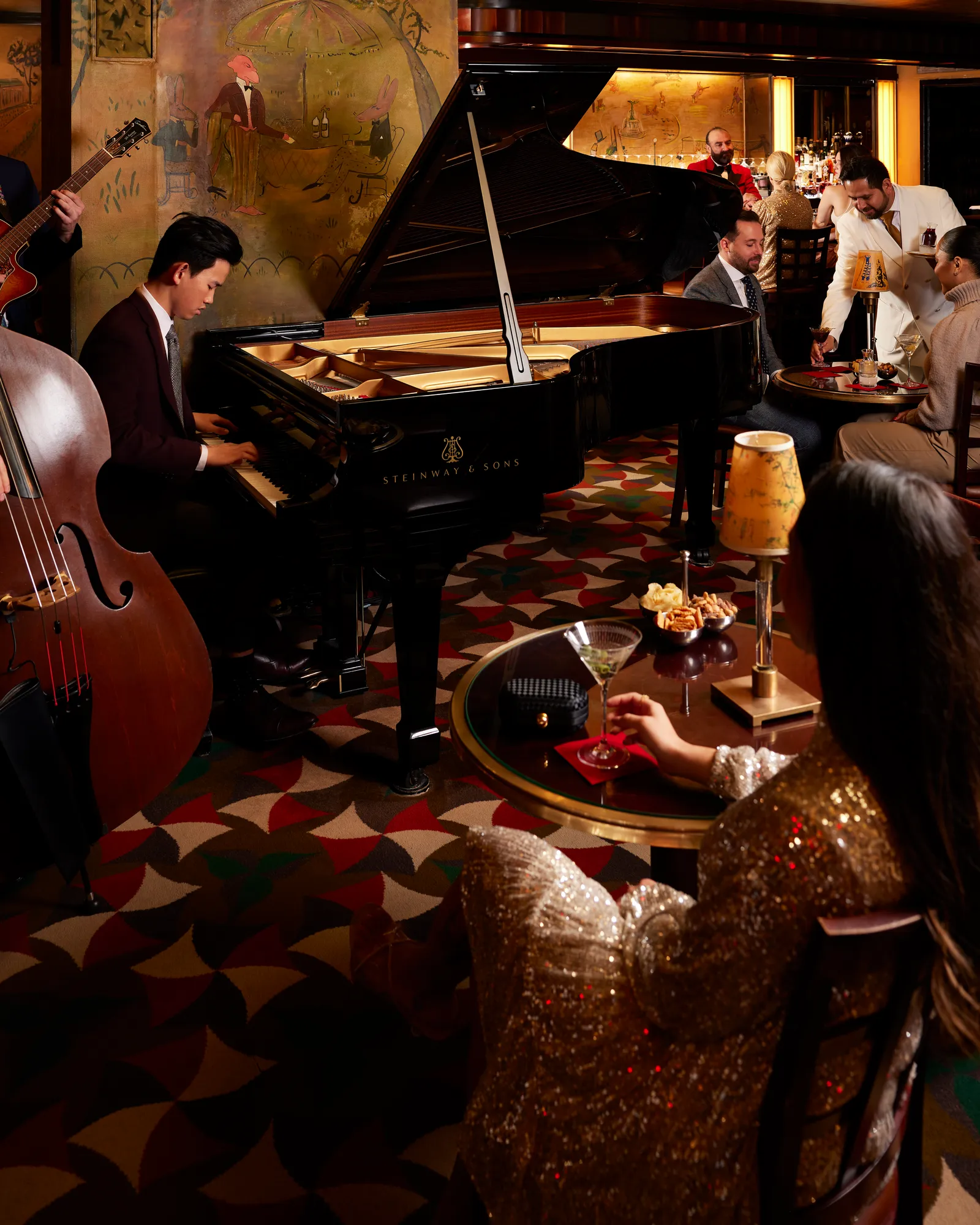 Martinis and live jazz